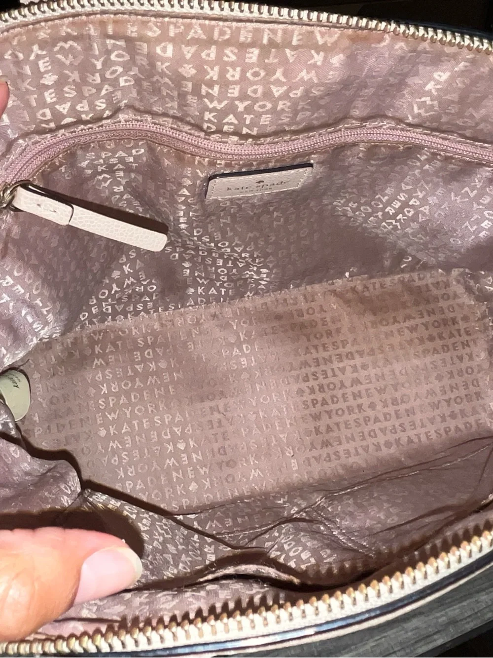 Kate Spade beige dome tote - Picture 4 of 10